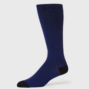 FIGS NWOT Compression Socks Small 100% AWESOME Solid Navy Blue w/ Black